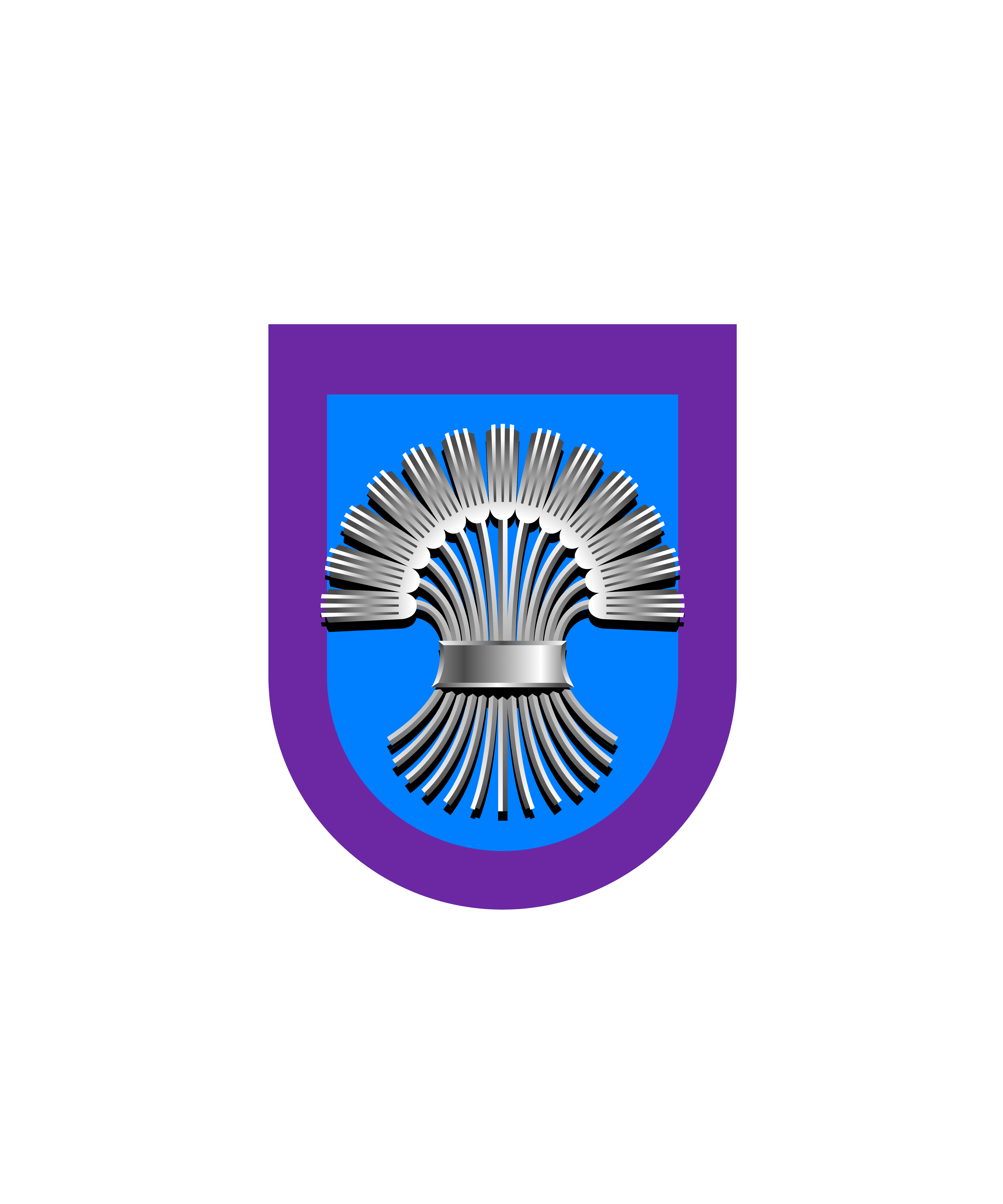 Garb on Azure and Ultraviolet Bordure
